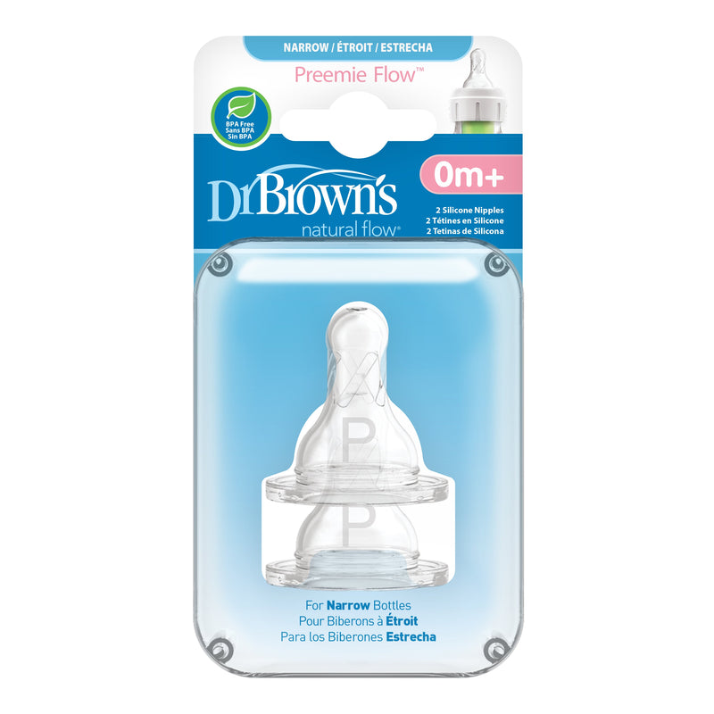 Dr. Brown's Original Nipple, Preemie (0m+), 2-Pack