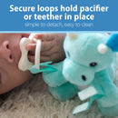 Dr. Brown's Lovey Triceratops with Pacifier and Teether Holder