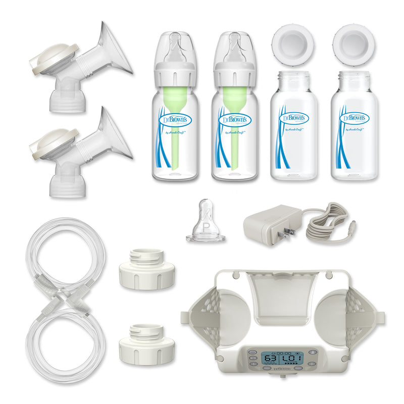 Dr. Brown’s Customflow Double Electric Quiet Breast Pump with Softshape Silicone Shields