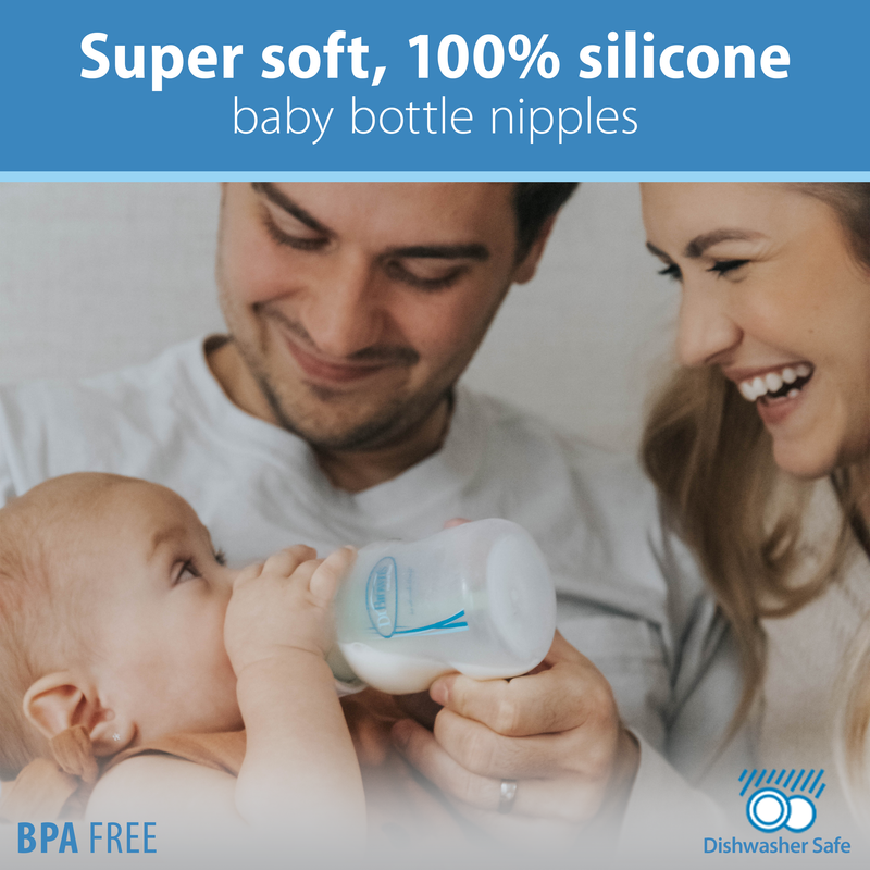 Dr. Brown s Options+ Wide-Neck Baby Bottle Nipple Level One (2 pack)