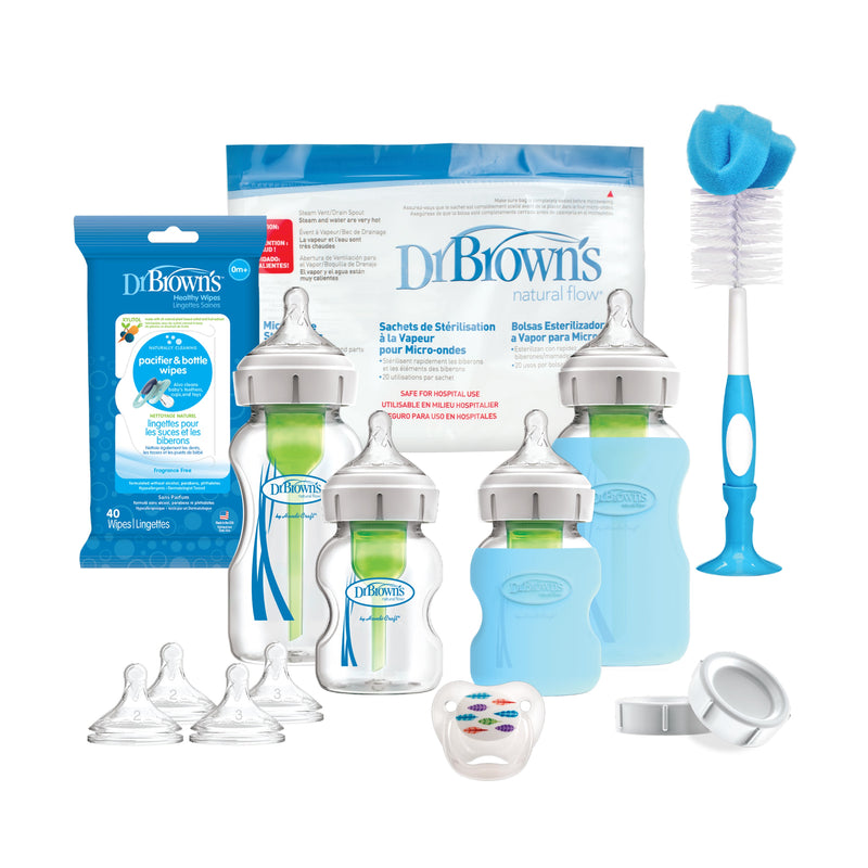 Dr. Brown s Options+ Wide-Neck Glass Bottle Starter Set