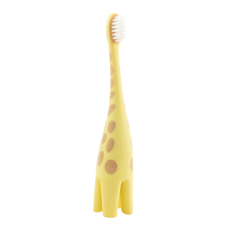 Dr. Brown Giraffe Toothbrush with Strawberry Toothpaste