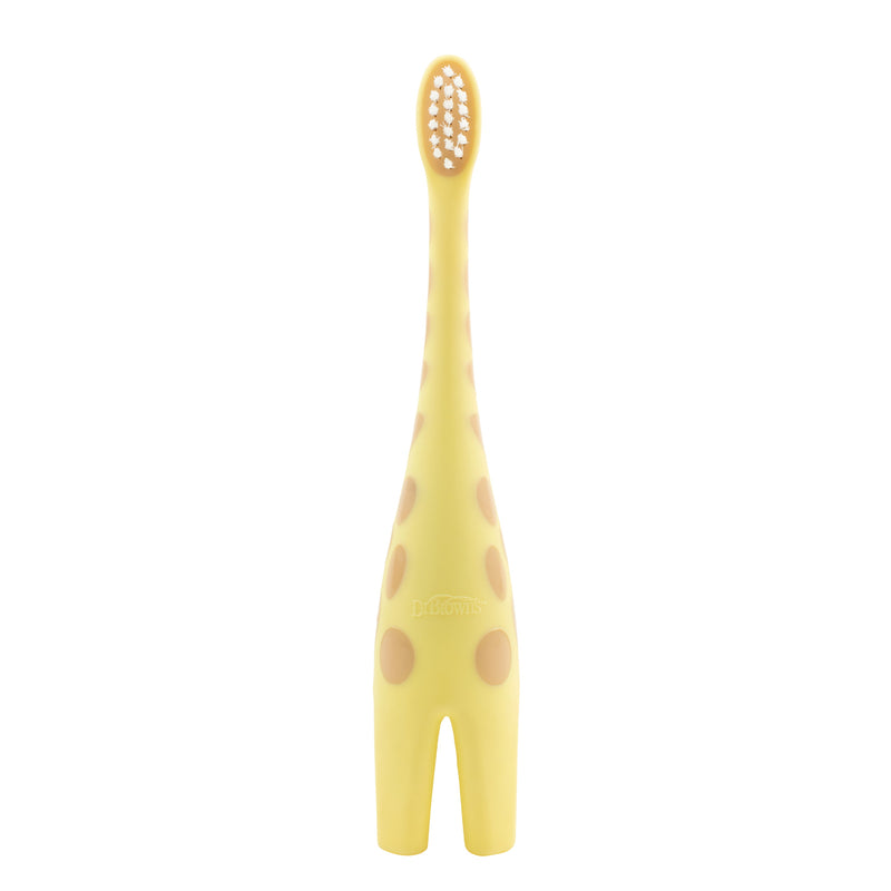 Dr. Brown Giraffe Toothbrush with Strawberry Toothpaste