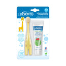 Dr. Brown Giraffe Toothbrush with Strawberry Toothpaste