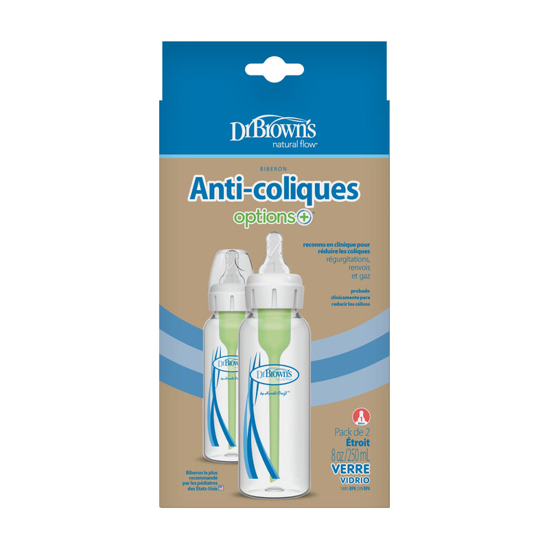 Dr. Brown's Options+ Glass Anti-Colic Baby Bottle