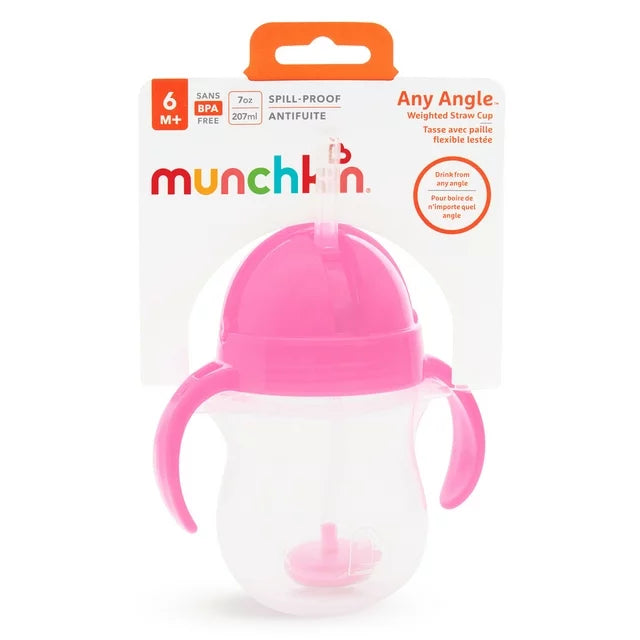 Munchkin Any Angle Click Lock Weighted Flexi Straw Trainer Cup