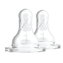 Dr. Brown's Natural-Flow Silicone Nipples (2 pack)