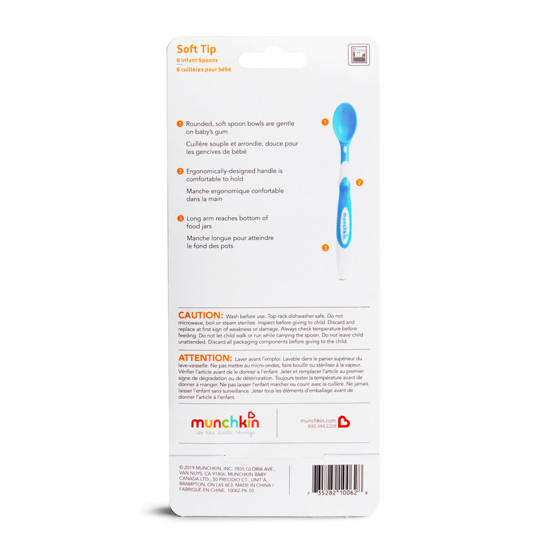 Munchkin Soft-Tip Infant Spoons - 6pk