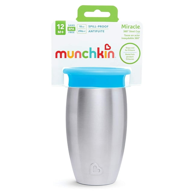 Munchkin Miracle 360° Stainless Steel Sippy Cup - 10oz