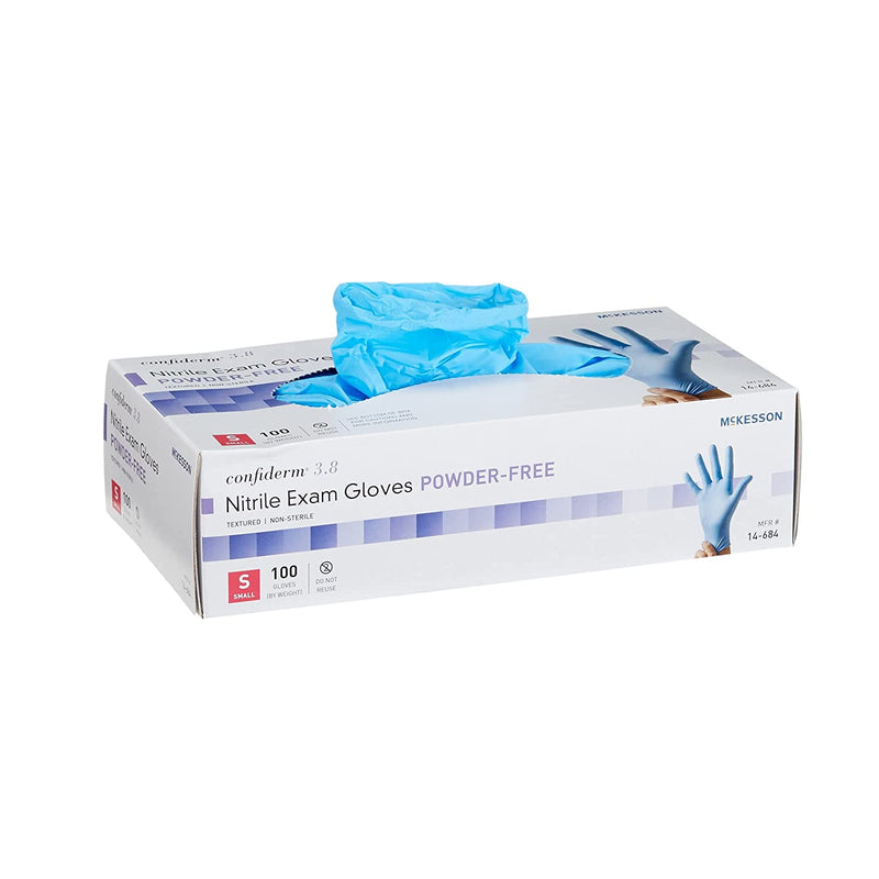 McKesson Confiderm® Nitrile Exam Gloves - NonSterile Standard Cuff Length - Senior.com Nitrile Gloves