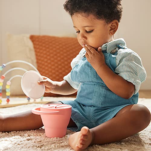 Munchkin® C’est Silicone! Collapsible Toddler Snack Catcher® Cup with Lid