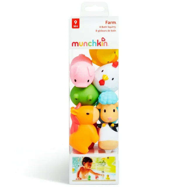 Munchkin Farm Squirts Bath Toy 8 Pack