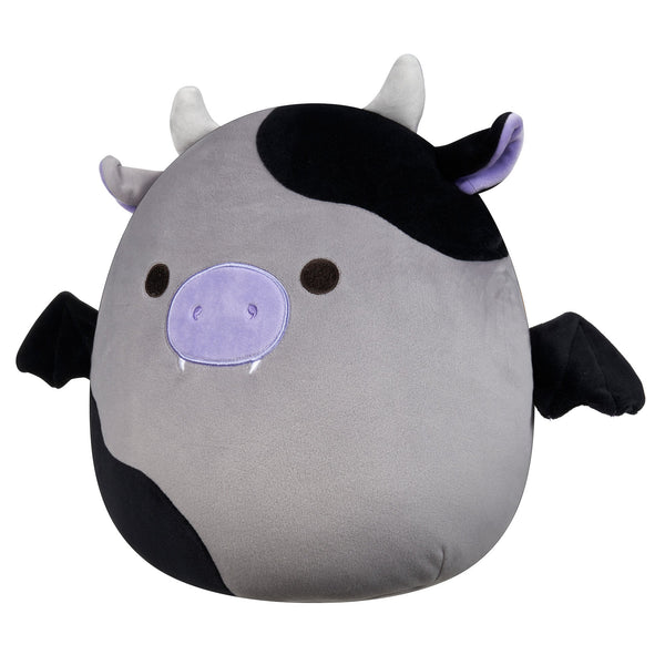 12-Inch Bridgette the Grey and Black Cow Bat