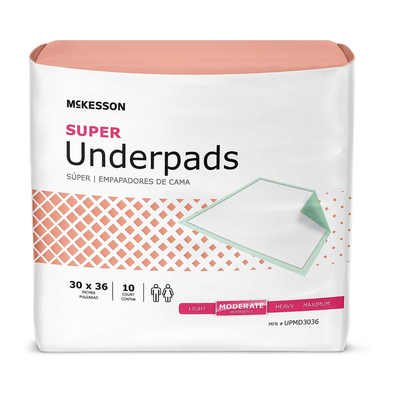 McKesson StayDry Regular Underpads - Disposable Moderate Absorbency - Senior.com Underpads