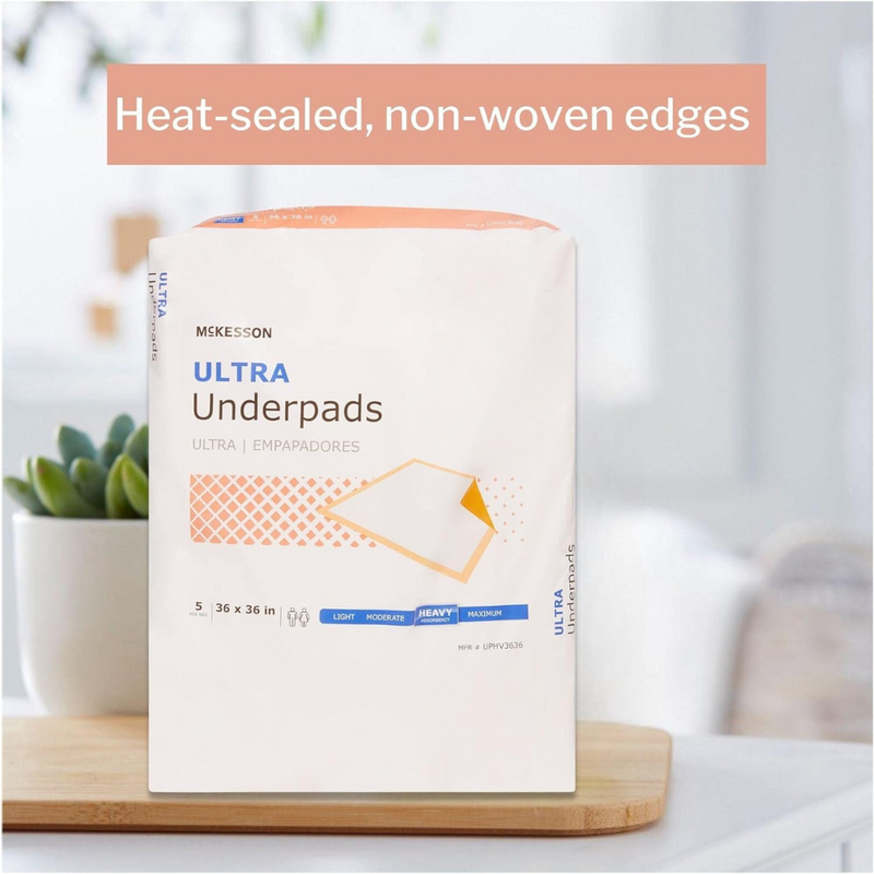 McKesson StayDry Ultra Underpads - Disposable Heavy Absorbency