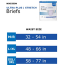 Mckesson Ultra Plus Stretch Tab Closure Unisex Briefs - Heavy Absorbency