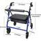 Mckesson Bariatric Rollator Walker with Seat and 8" Wheels