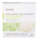 Mckesosn Silicone Foam Dressing 7 x 7" Sacral with Border Film Backing