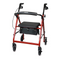 McKesson Lightweight Aluminum Folding Rollator with Padded Seat - Senior.com Rollators