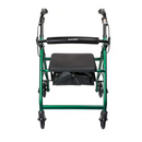 McKesson Lightweight Aluminum Folding Rollator with Padded Seat