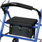 McKesson Lightweight Folding Rollator with Padded Seat