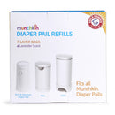 Munchkin Arm & Hammer Diaper Pail  Snap, Seal and Toss Refill Bags