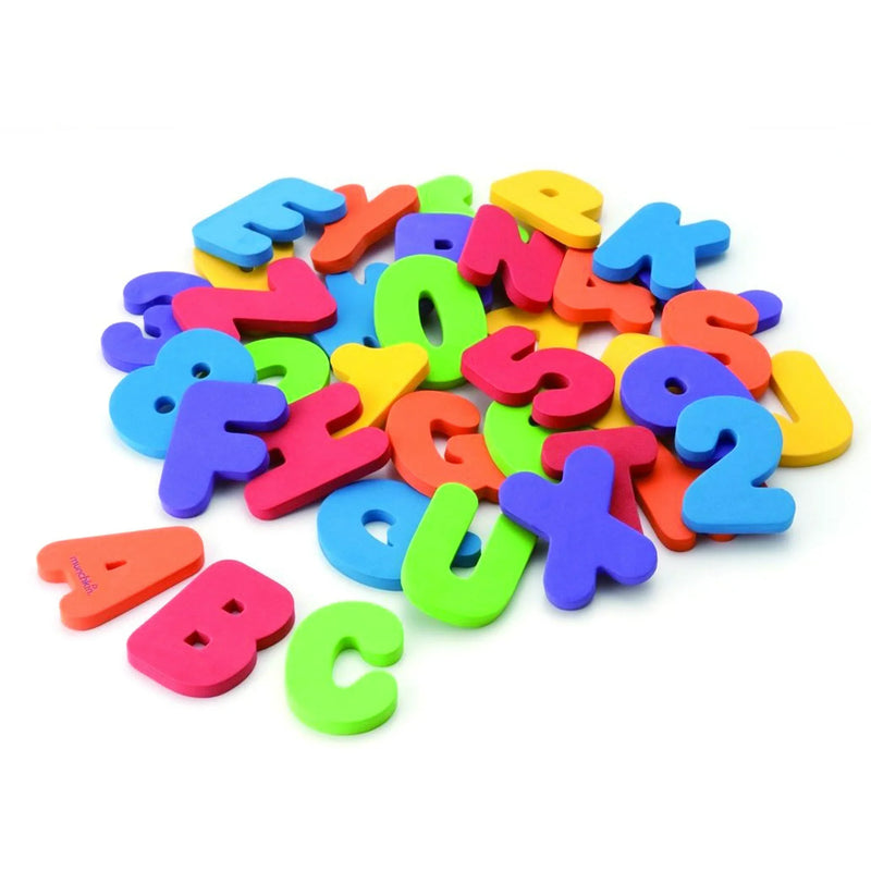 Munchkin Letters and Numbers Bath Toy, Non-Toxic, Multi-Color, 36 Count