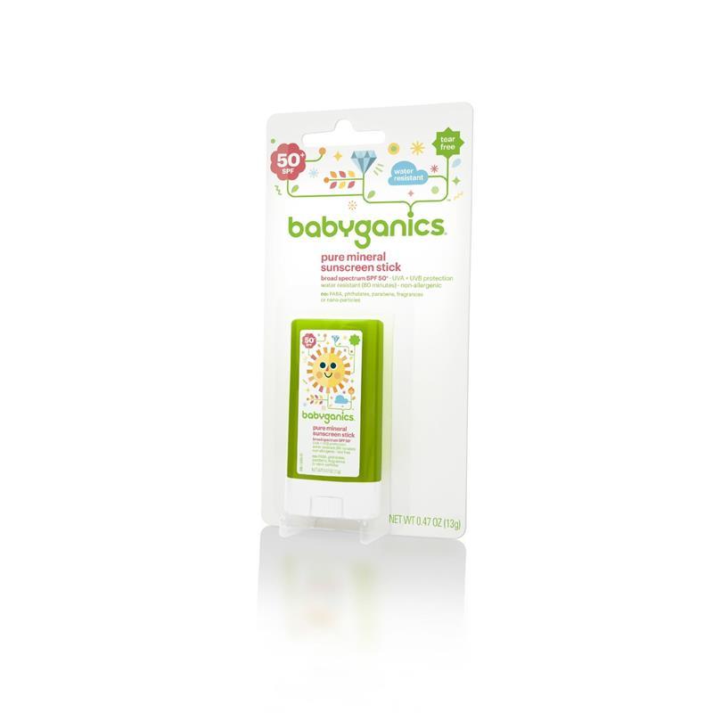 Babyganics Baby Sunscreen Stick 50 SPF .47 Oz