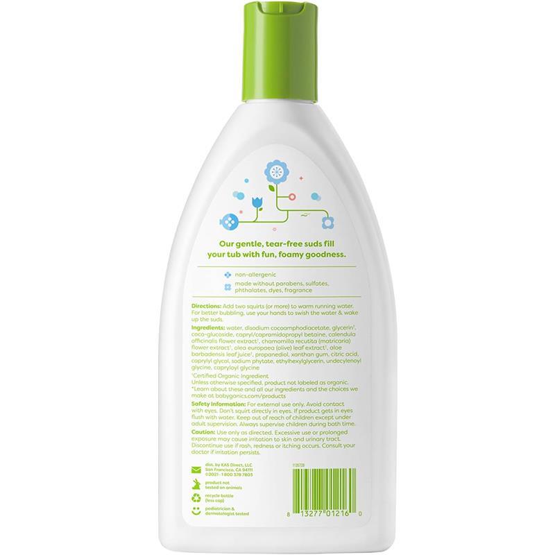 Babyganics Bubble Bath, 12 oz