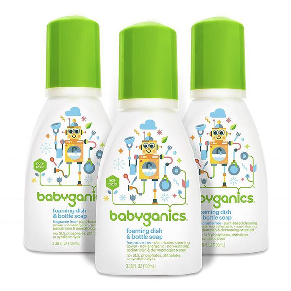 Babyganics Foaming Dish & Bottle Soap 3.38 oz.