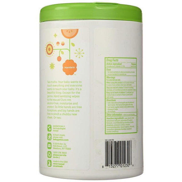 Babyganics - Hand Sanitizing 100 Wipes