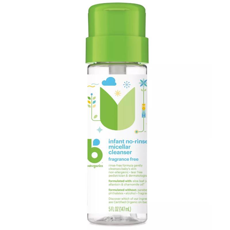 Babyganics Infant No-Rinse Micellar Cleanser,5oz