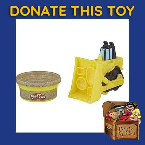 DONATE THIS TOY - Pirate Toy Fund -  Play-Doh Mini Vehicle - Bulldozer