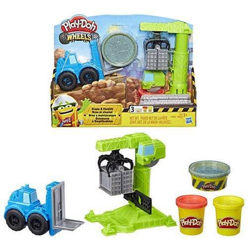 DONATE THIS TOY - Pirate Toy Fund -  Play-Doh Wheels Crane and Forklift Construction Toys