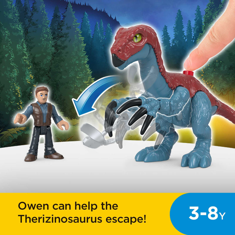 Fisher-Price Imaginext - Jurassic World Therizinosaurus & Owen