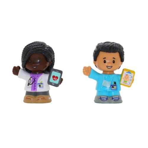 Fisher Price-Fisher-Price Little People Figure 2 Pack-HBW65-Doctor and Nurse-Legacy Toys