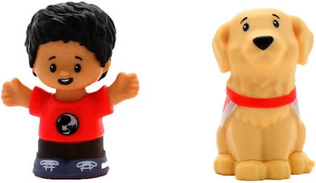 Fisher Price-Fisher-Price Little People Figure 2 Pack-HJW73-Boy and Dog-Legacy Toys