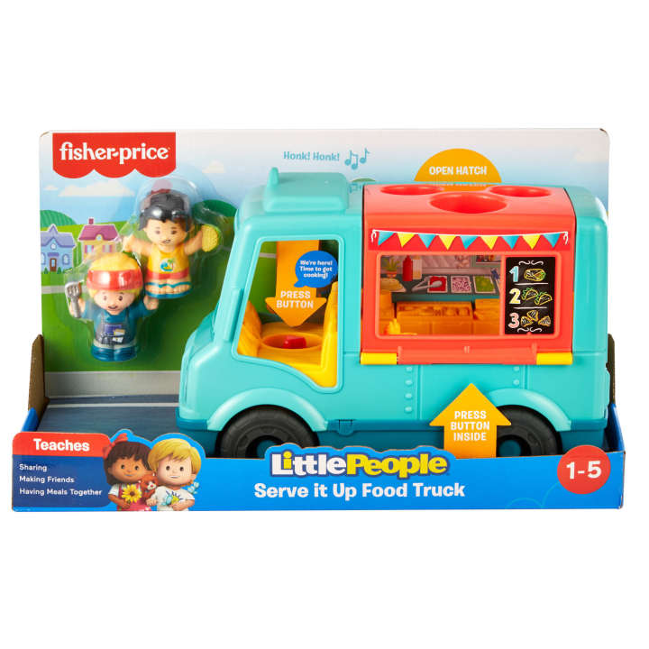 Little People Food Truck Toy With Lights And Sounds