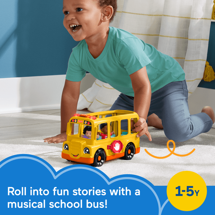 Little People School Bus Toy With Lights And Sounds