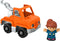 Fisher Price-Little People Toy Vehicle & Figure Set-HNJ29-Tow Truck-Legacy Toys