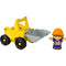 Fisher Price-Little People Toy Vehicle & Figure Set-HPX89-Bulldozer-Legacy Toys