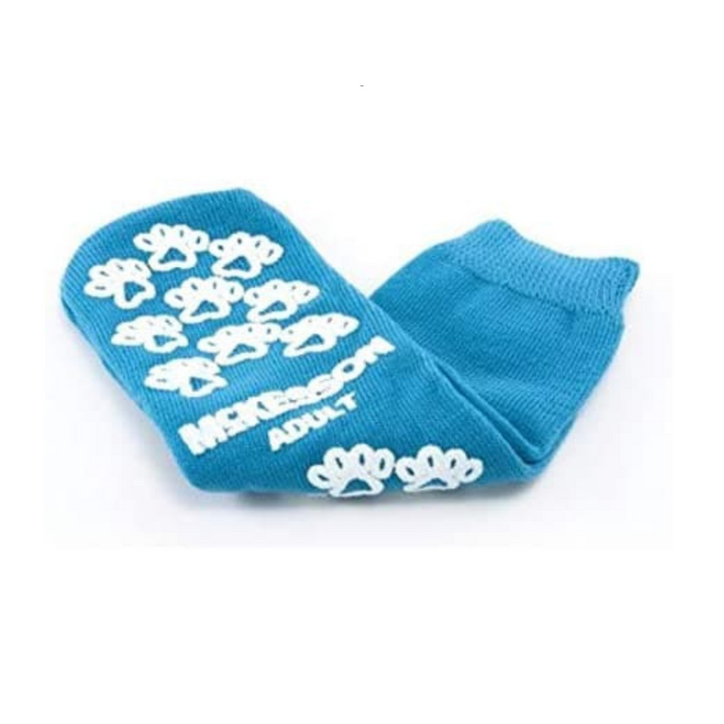 Mckesson Terry Cloth Slipper Socks with Non-Skid Tread