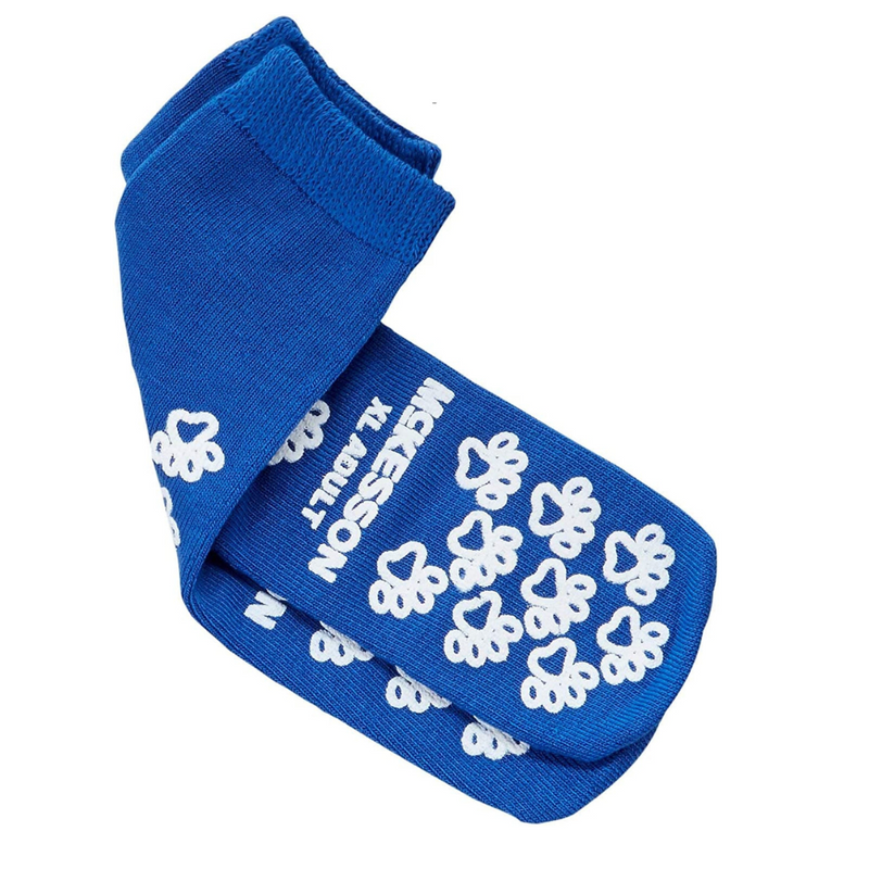 Mckesson Terry Cloth Slipper Socks with Non-Skid Tread - Senior.com Socks